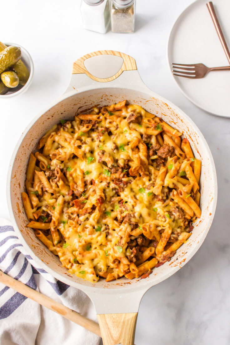 Bacon Cheeseburger Pasta Recipe Boy