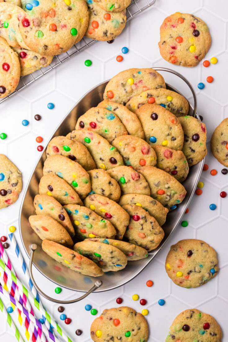 Mini Chocolate Chip M&M Cookies - Recipe Boy