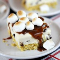 No Bake S'Mores Cheesecake Bars - Recipe Boy