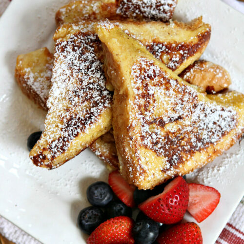 Ice Cream Soaked French Toast - Recipe Boy