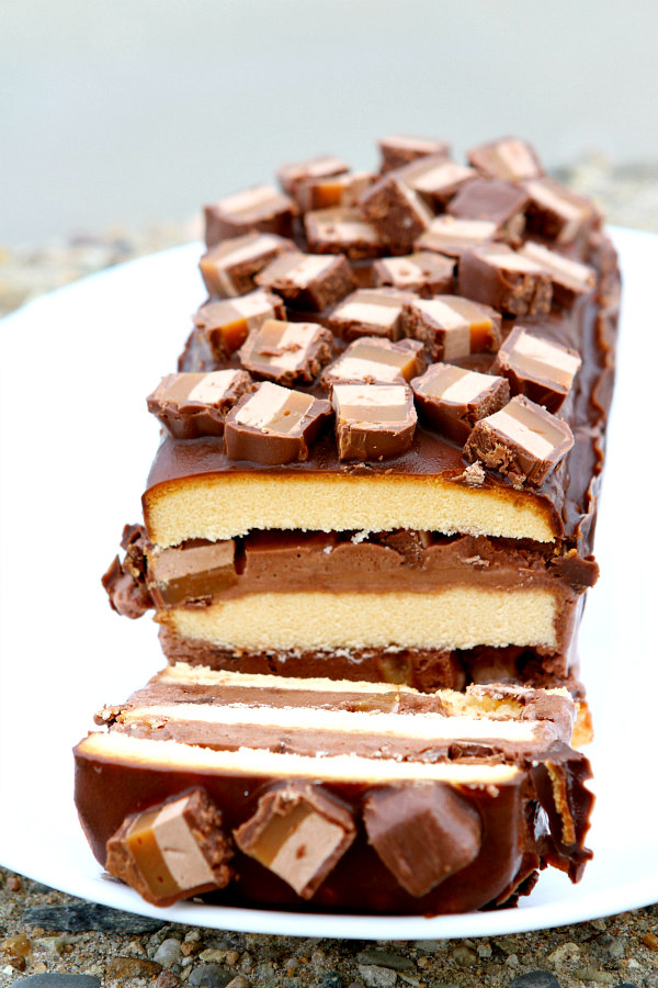 Hershey's Black Out Candy Bar Cake
