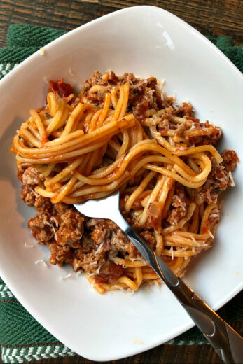 Instant Pot Spaghetti with Meat Sauce - Recipe Boy