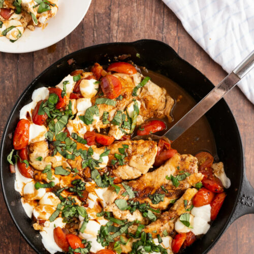 Caprese Chicken Skillet - Recipe Boy