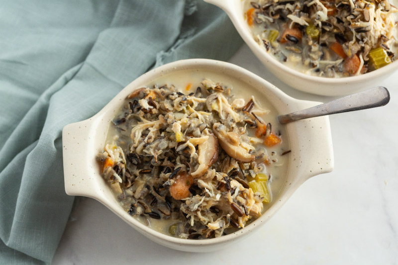 Chicken Shiitake and Wild Rice Soup - Skinnytaste