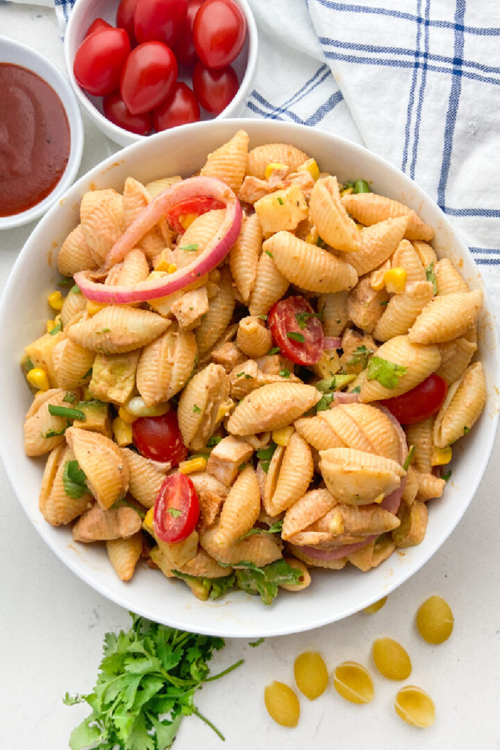 Bbq Chicken Pasta Salad Recipe Boy