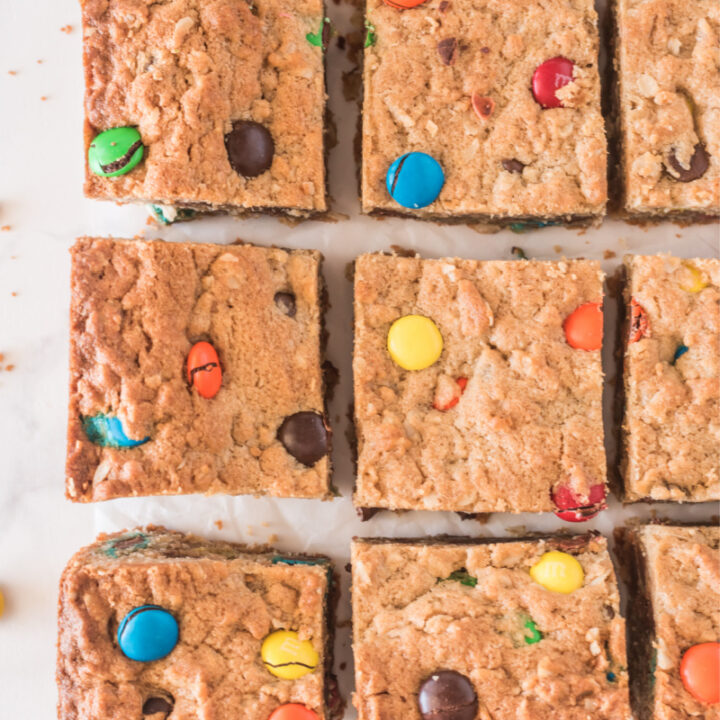 Easy Monster Cookie Bars - Recipe Boy