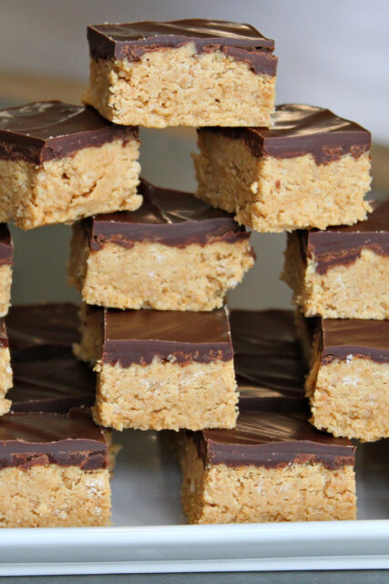 No Bake Peanut Butter Bars - Recipe Boy