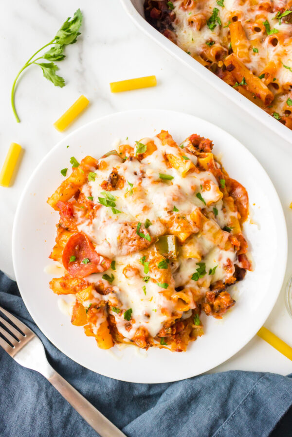 Meat Lover's Pizza Casserole - RecipeBoy