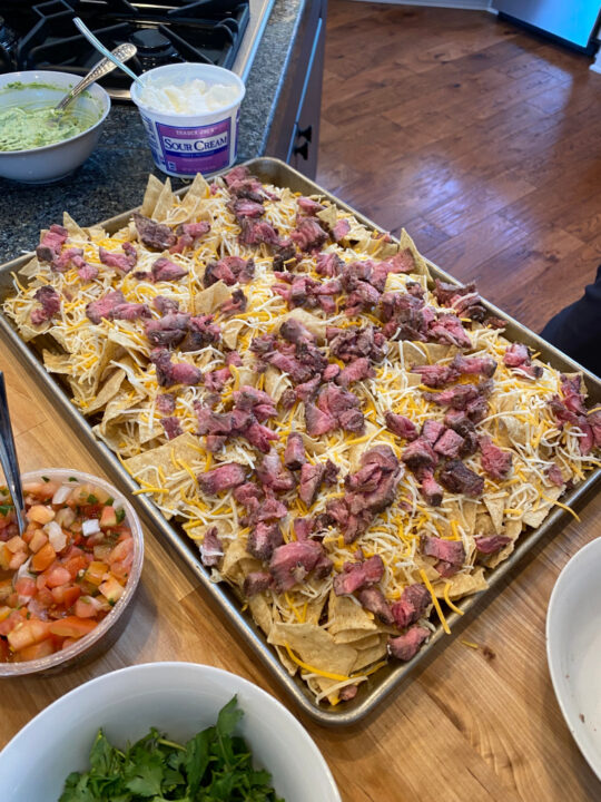 Sheet Pan Steak Nachos - Recipe Boy