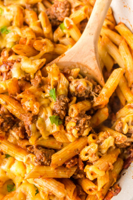 Bacon Cheeseburger Pasta - Recipe Boy