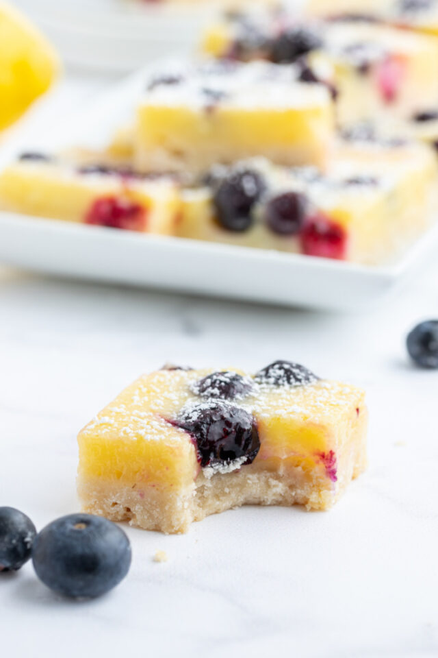 Lemon Blueberry Bars - RecipeBoy