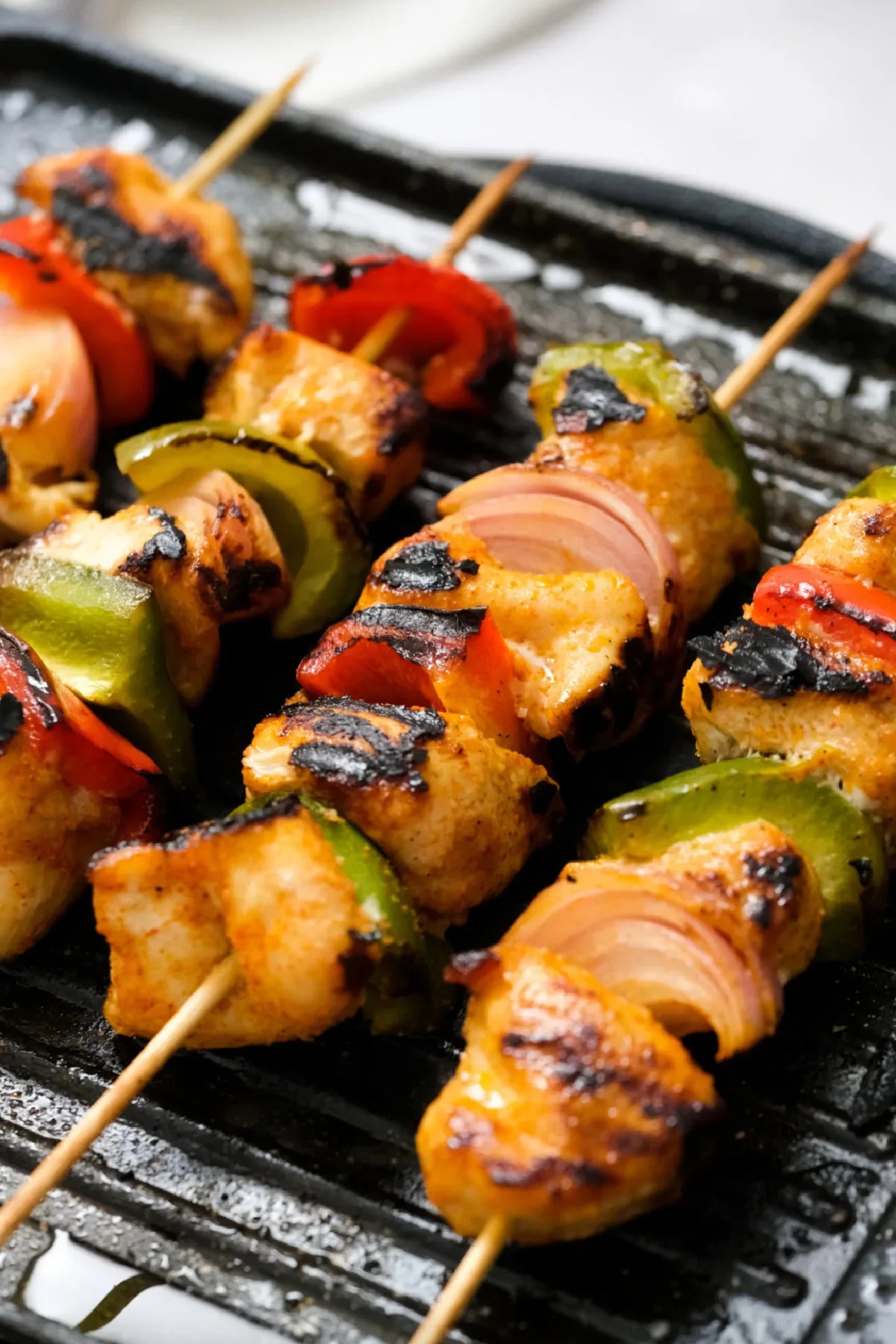 barbecue maple chicken kebabs