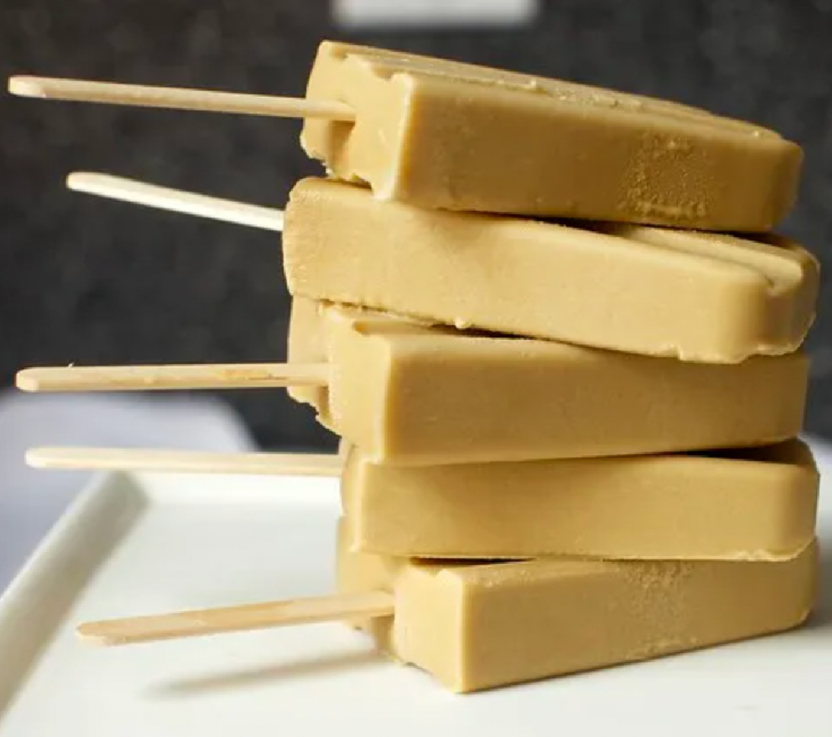 butterscotch pudding pops stacked