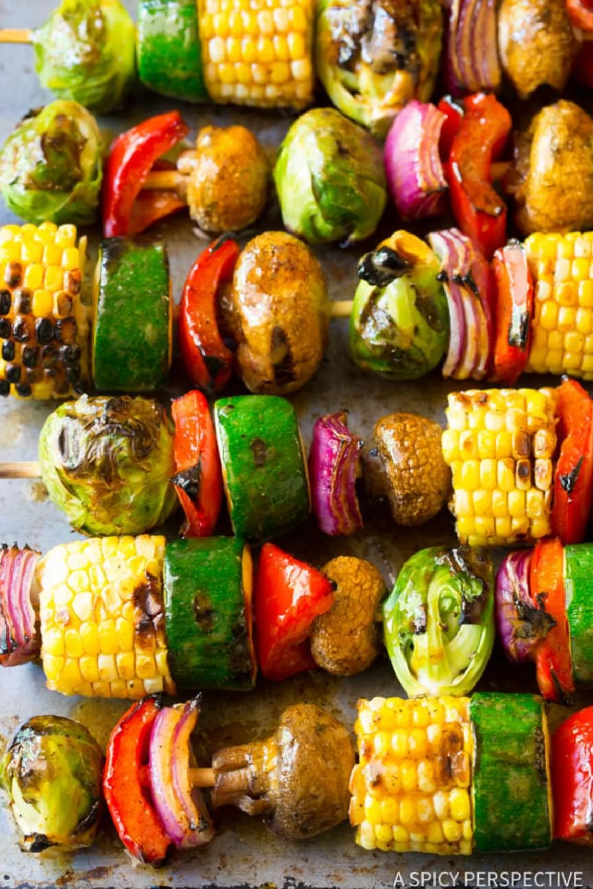 grilled fajita vegetable kebabs