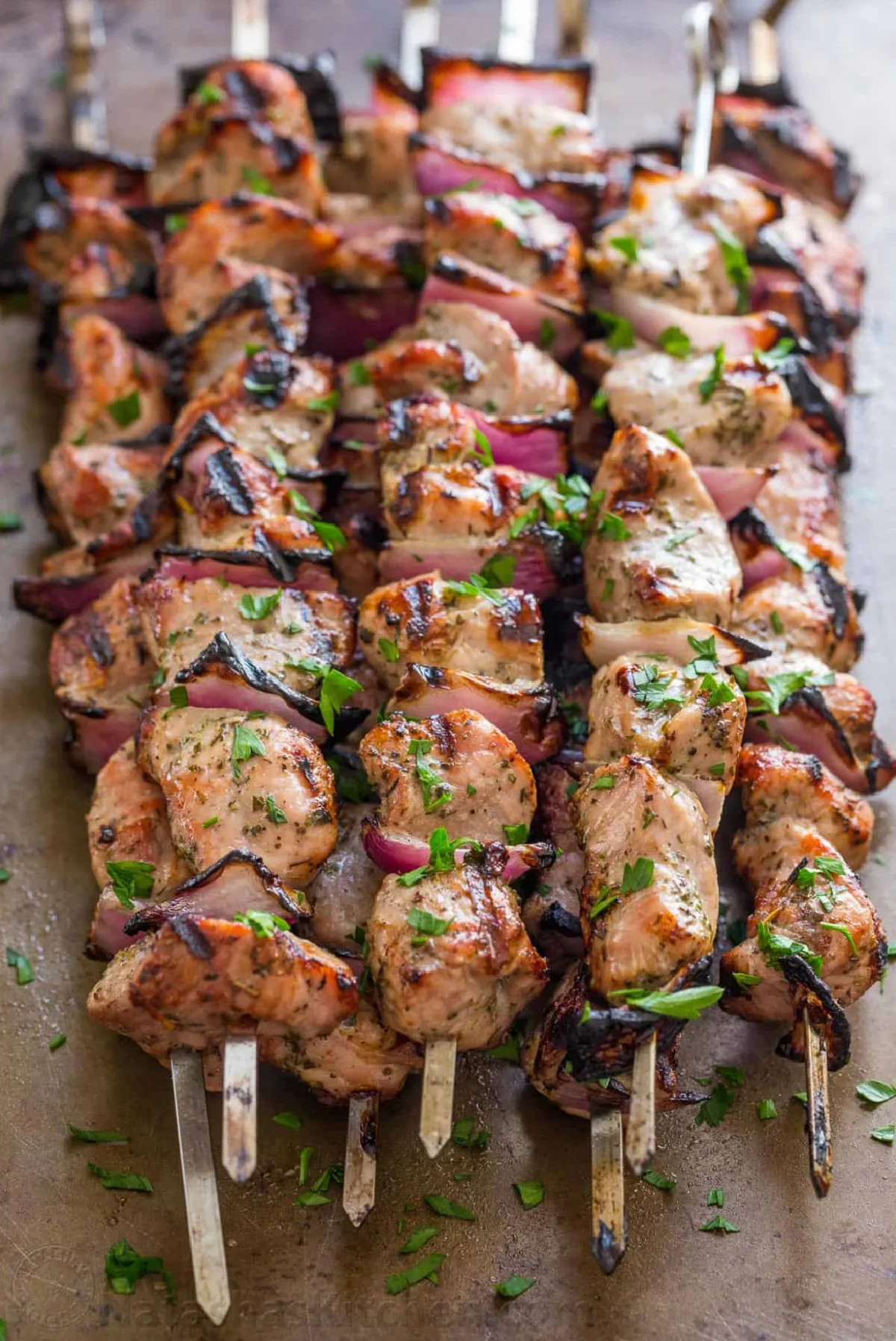 grilled pork shish kabobs