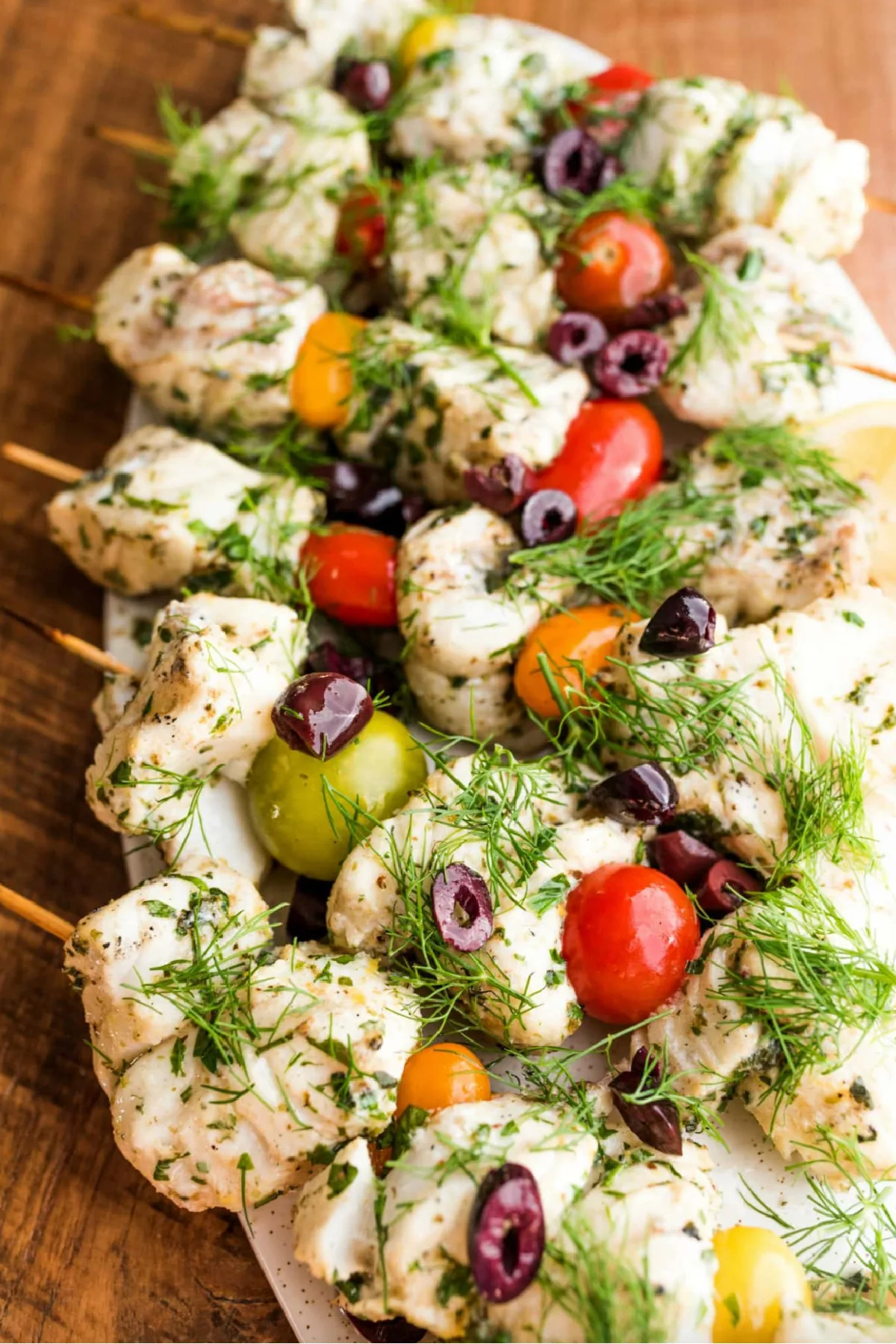 mediterranean fish kebabs