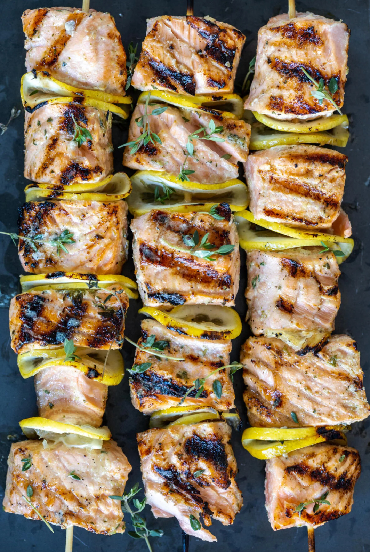 salmon kebabs