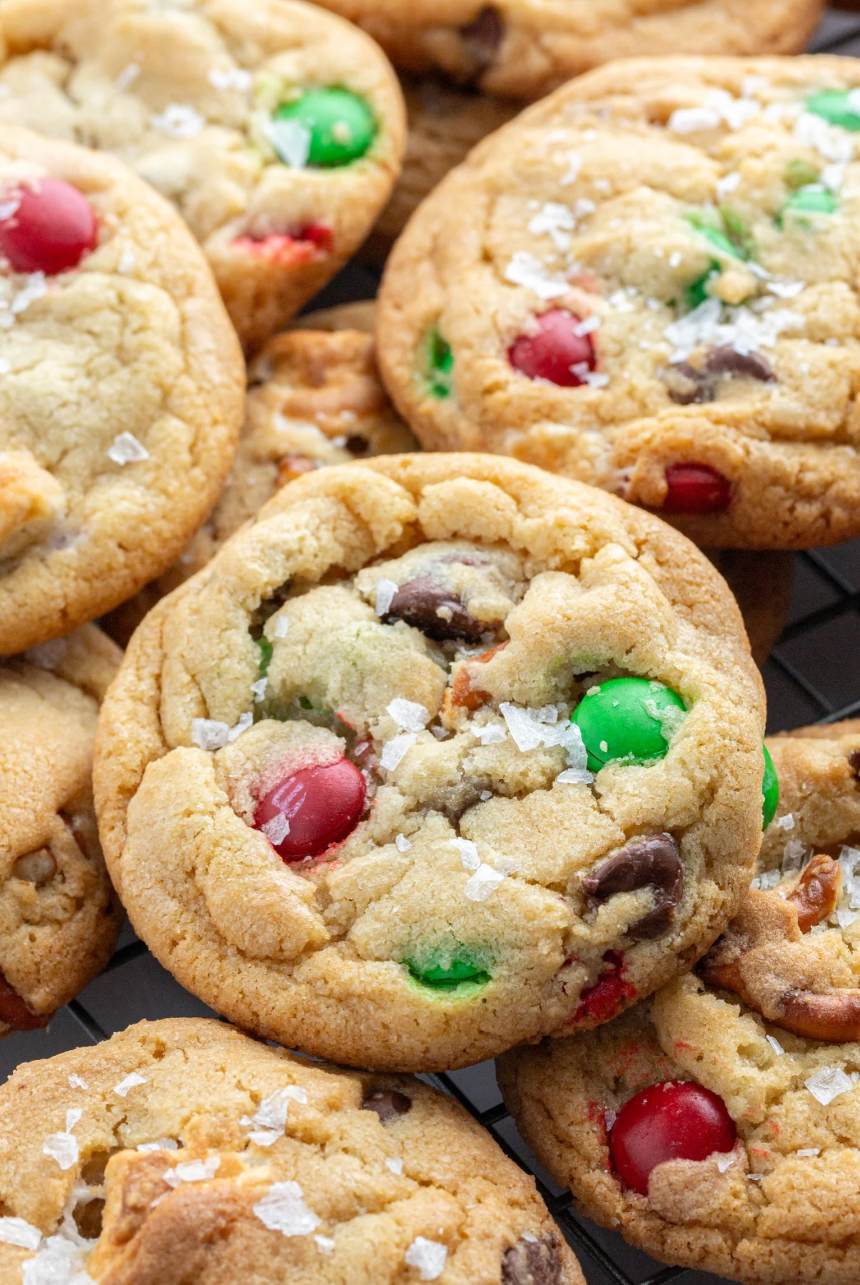 christmas kitchen sink cookies displayed