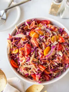 blt cole slaw in bowl