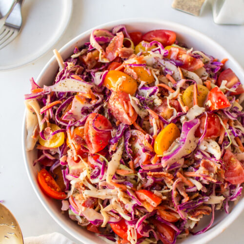 blt cole slaw in bowl