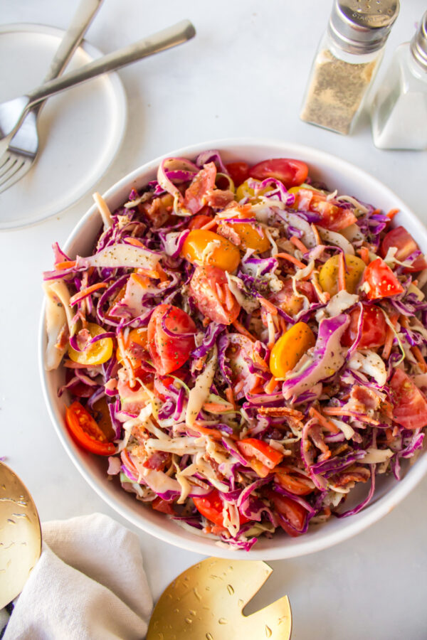 blt cole slaw in bowl